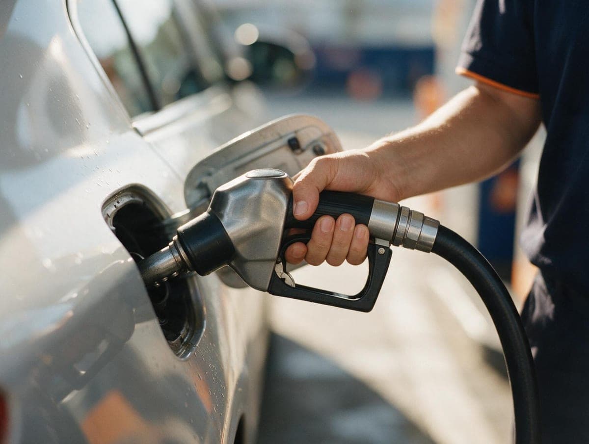Abastecimento de gasolina na bomba